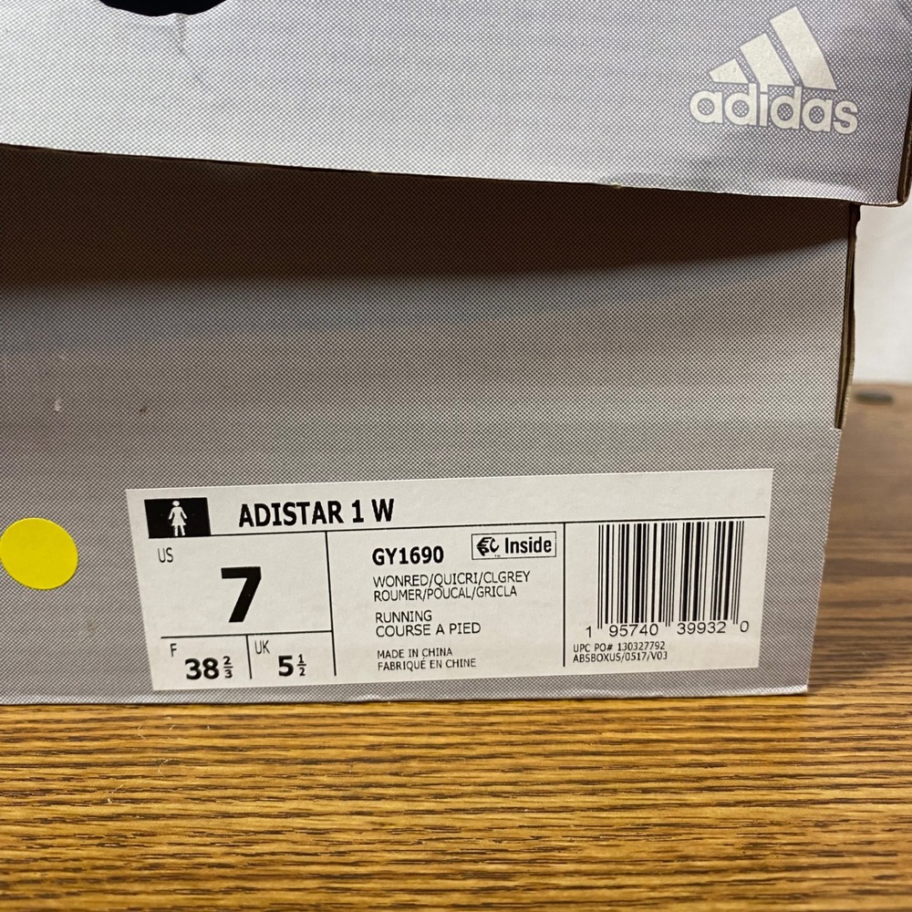Adidas Adistar Running Shoes Cushioned Recycled Materials Women's Size 7 NWT - Picture 7 of 8